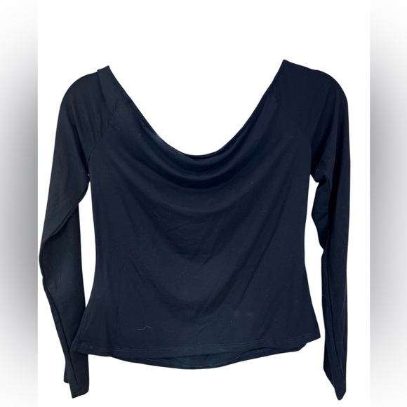 Reformation Black Long Sleeve Top - Picture 3 of 6